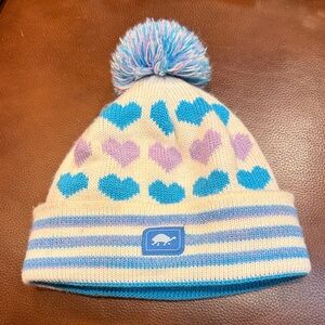 Turtle fur kids youth candy hearts hat